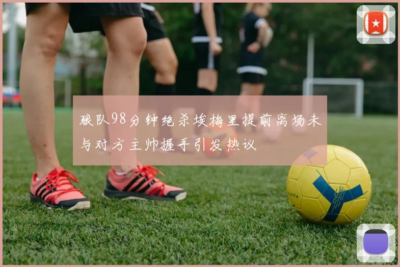 狼队98分钟绝杀埃梅里提前离场未与对方主帅握手引发热议